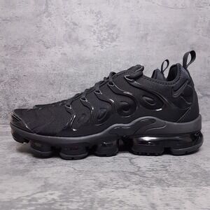 NIKE‎ Air VaporMax Plus Low Basketball Shoes Mens Size 12.5 Triple Black